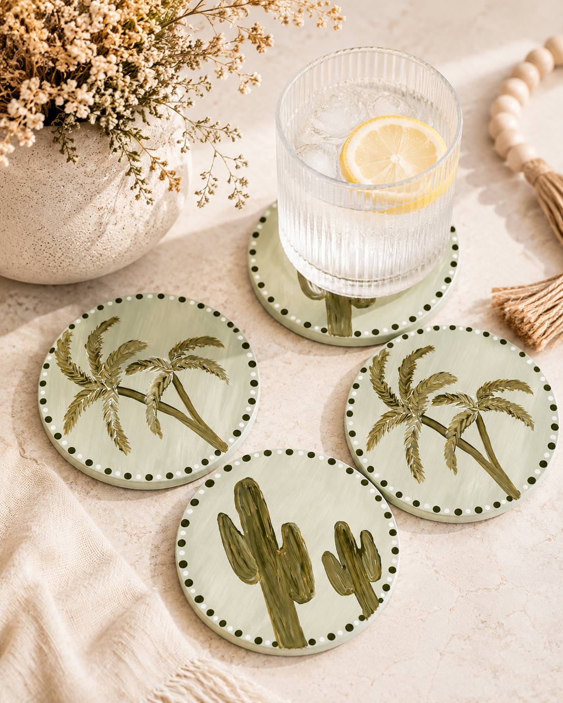 Coastal Oasis Coasters | Set of 4