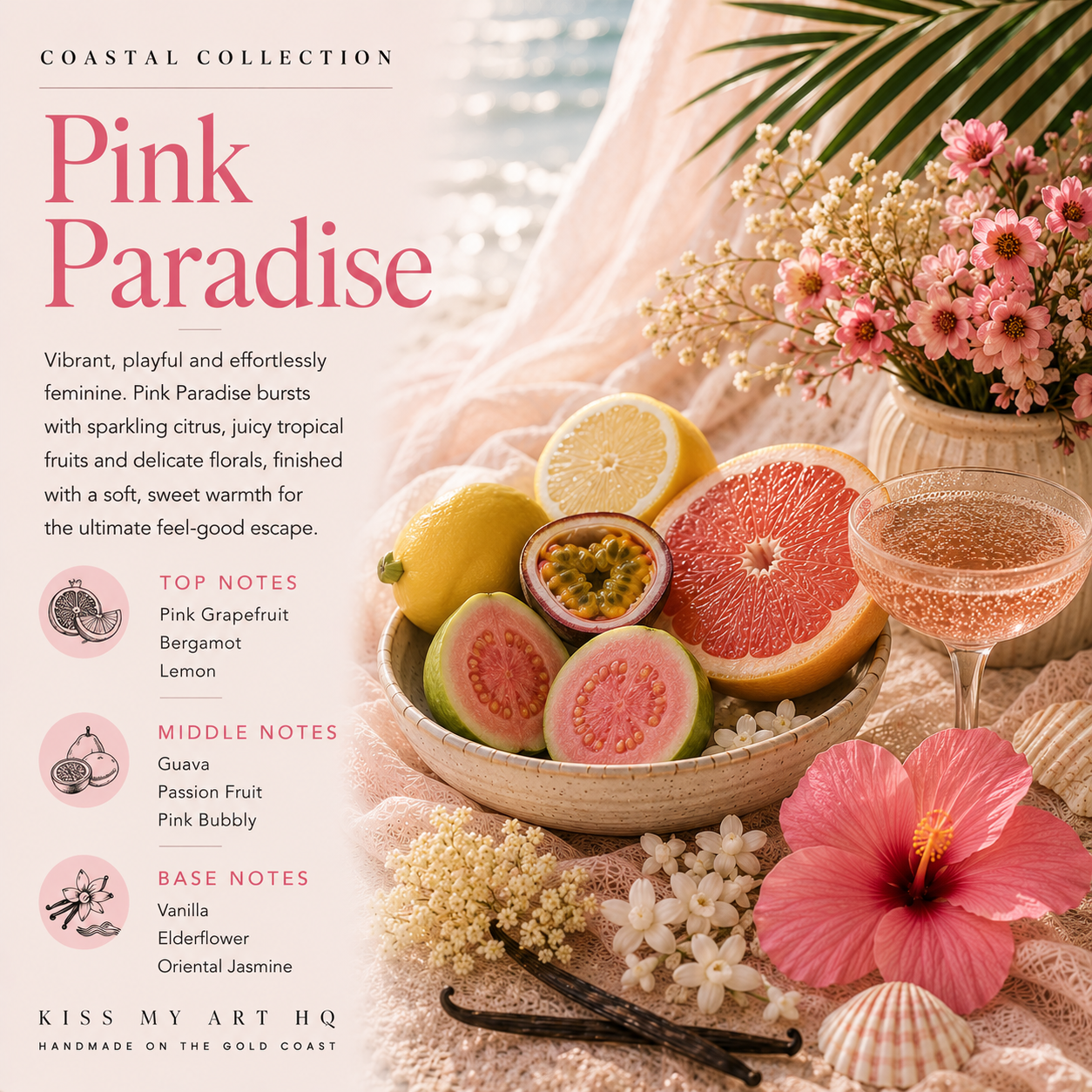 Hanging Fragrance Tablet | Pink Paradise | Small