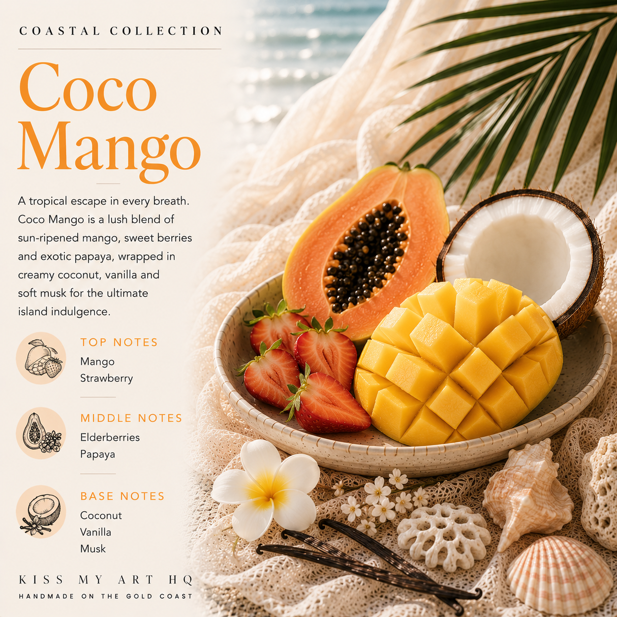 Seaside Collection | Wax Melts Tub | Coco Mango