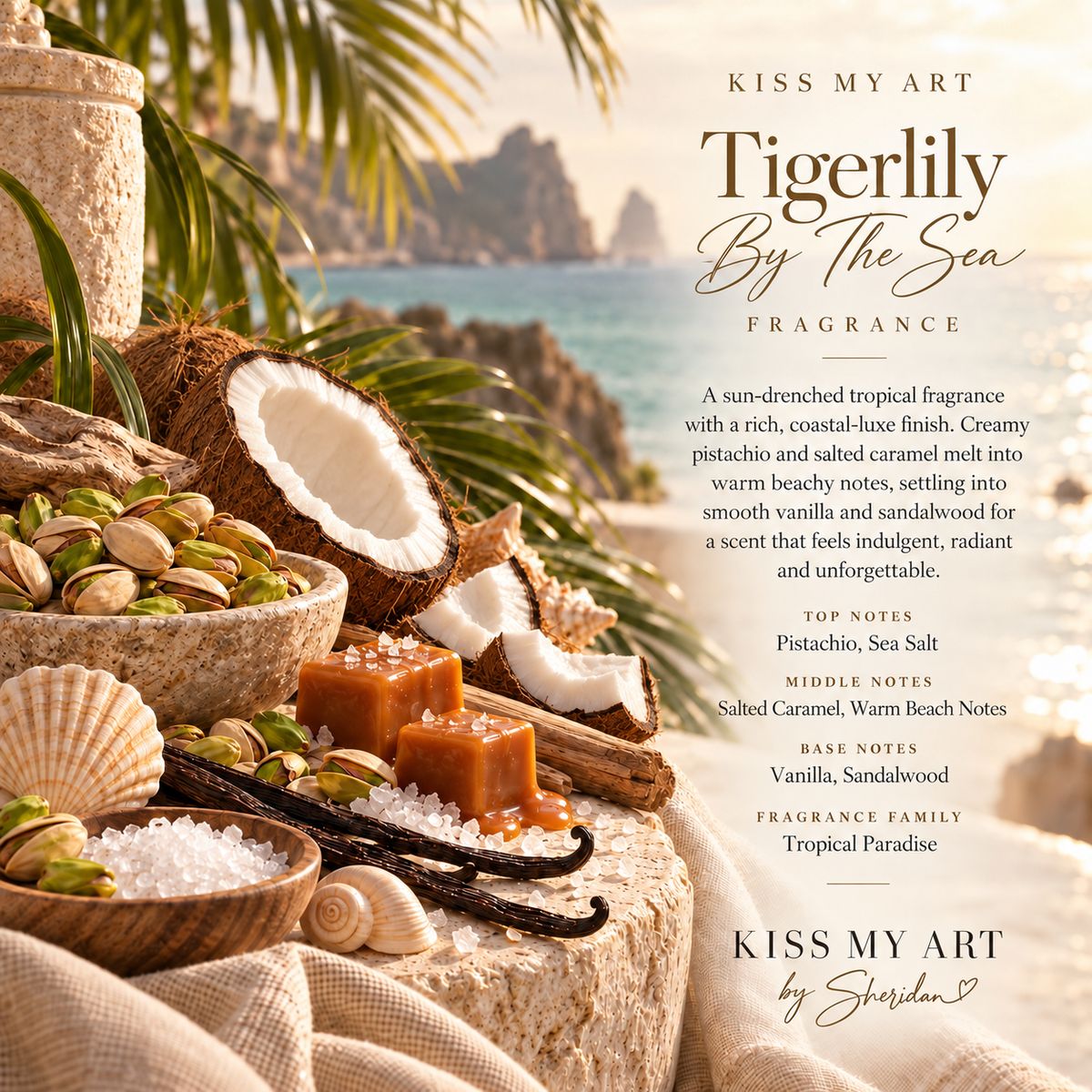 Tigerlily By The Sea | Hanging Fragrance Tablet | Pink Daisies