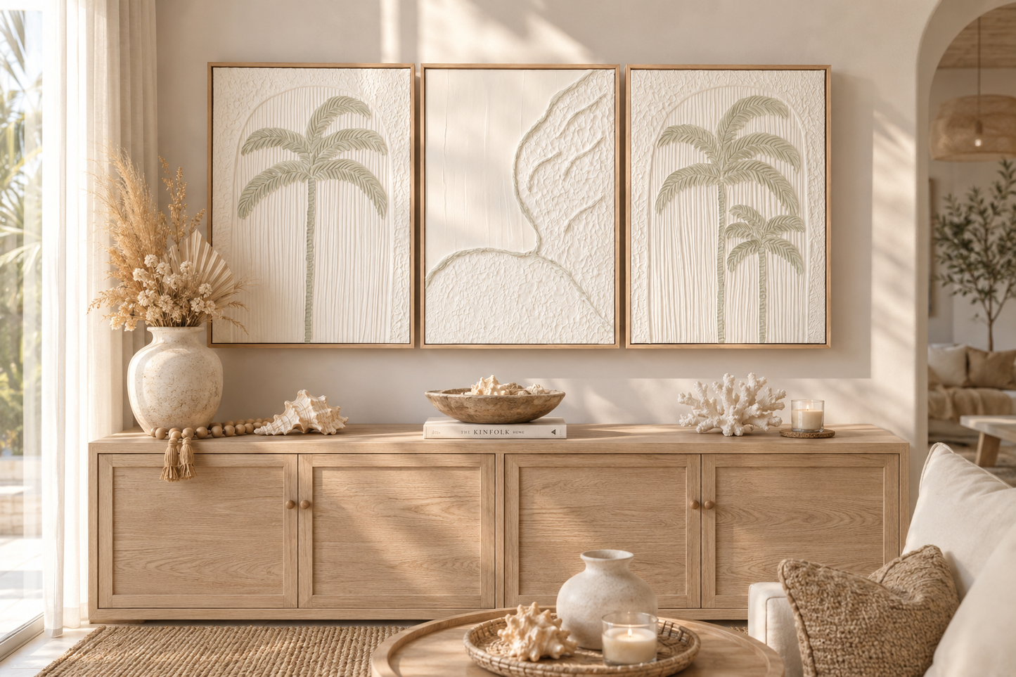 Coastal Calm Trio |Soft Sage & White