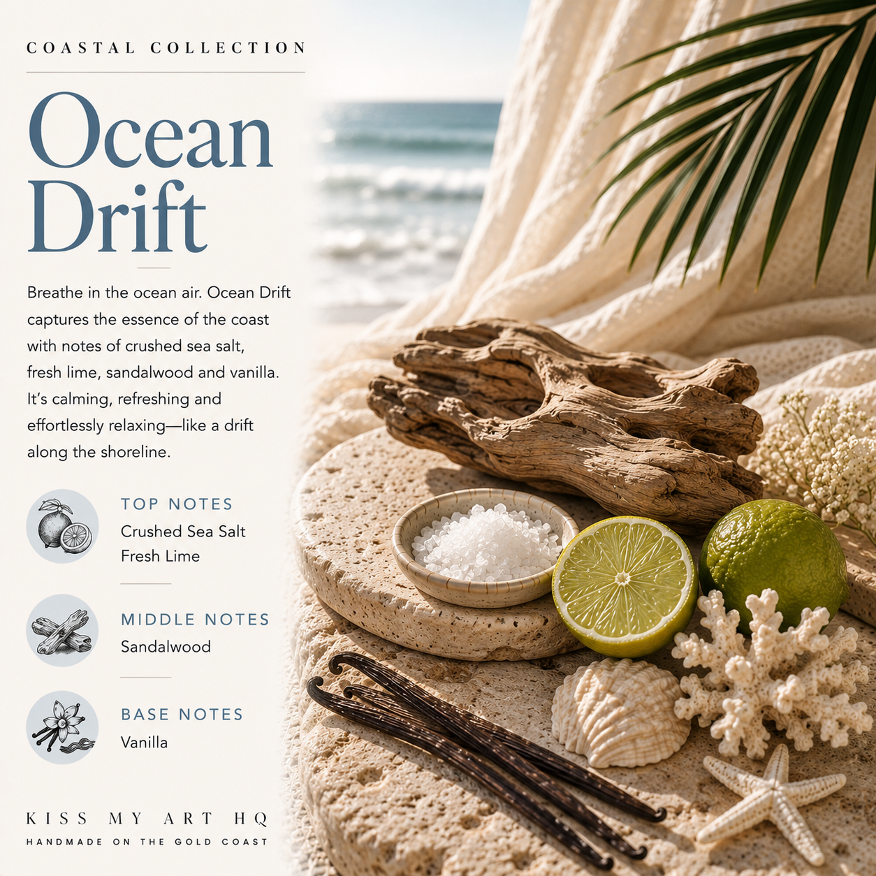 Hanging Fragrance Tablet | Ocean Drift | Small