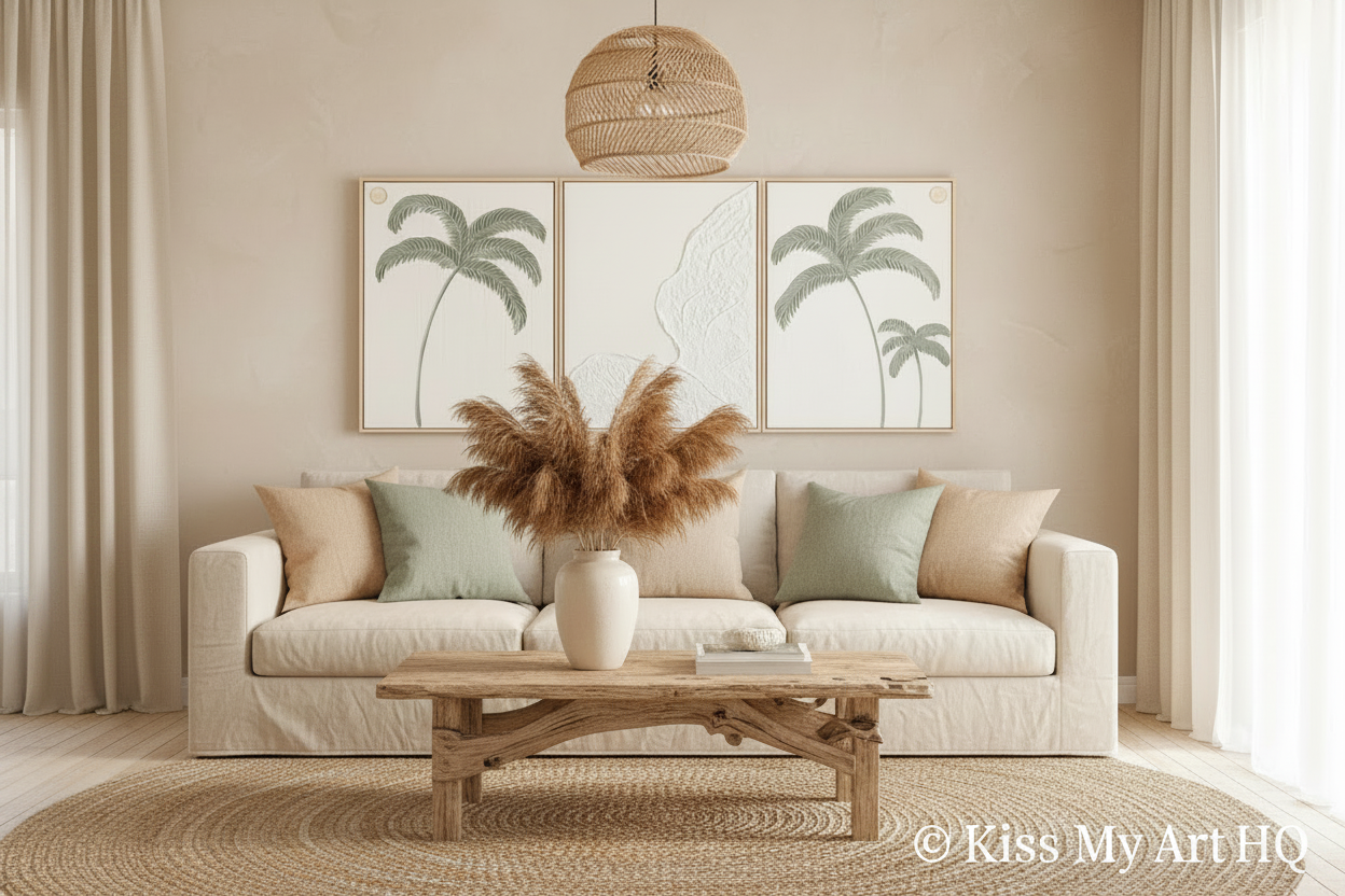 Palm Haven Trio | Sage & White
