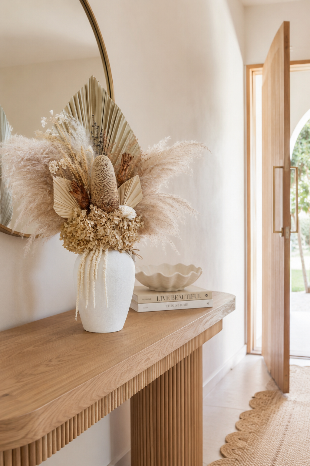 Salt & Sand Preserved Arrangement | Soft Neutrals