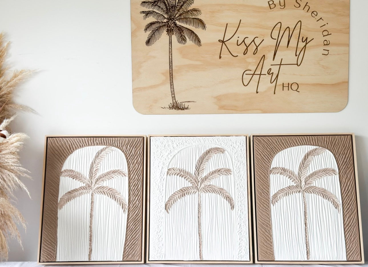 Tropical Muse Trio | Tan & White