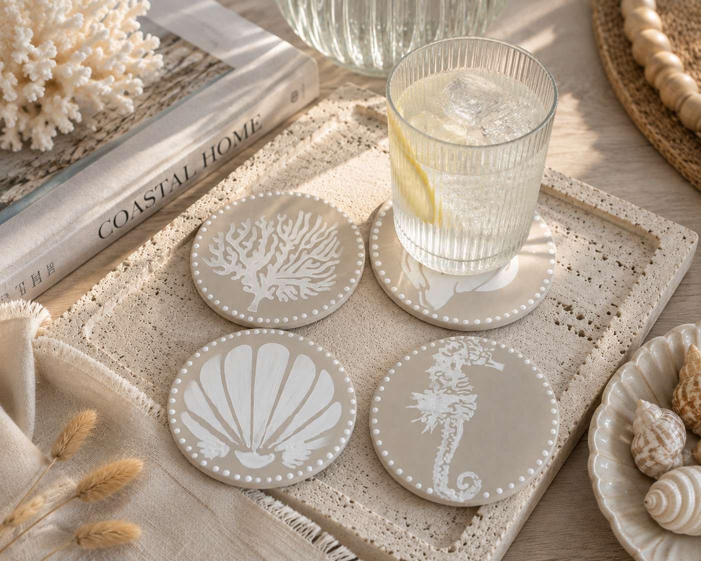 Coral Coast Coasters | Set of 4