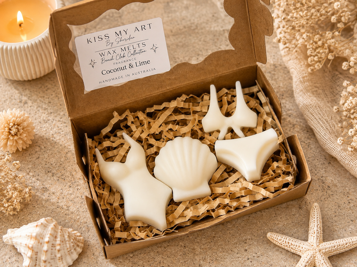 Beach Club Collection | Wax Melts Gift Box | Coconut & Lime