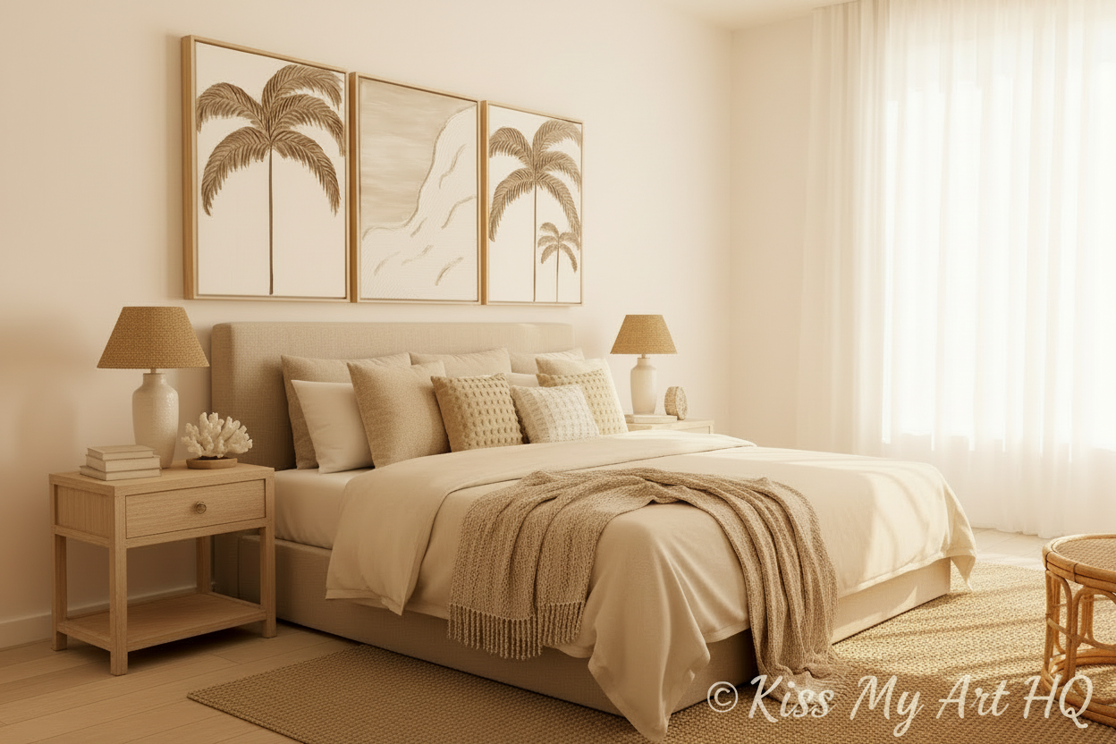 Cali Beach Trio | Tan & White -