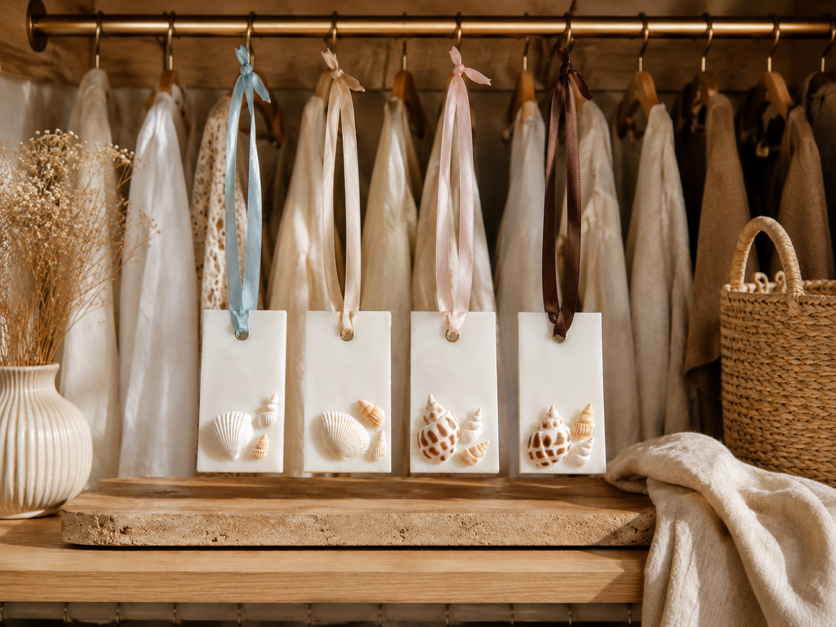 Hanging Shells Fragrance Tablet | Japanese Honeysuckle