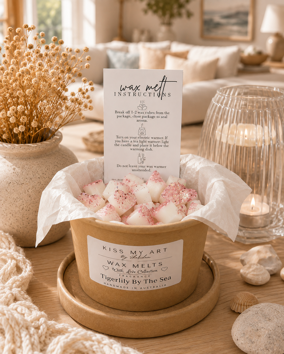 With Love Collection | Wax Melts Tub | Tigerlily By The Sea