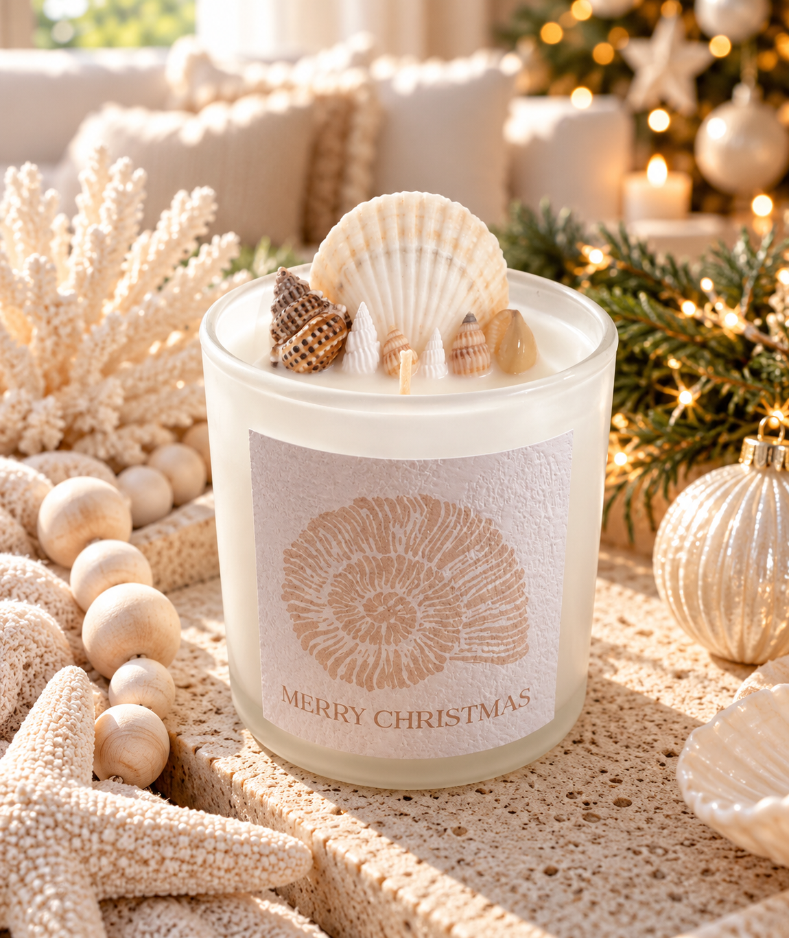 Merry Christmas Coastal Candle | 200 mL