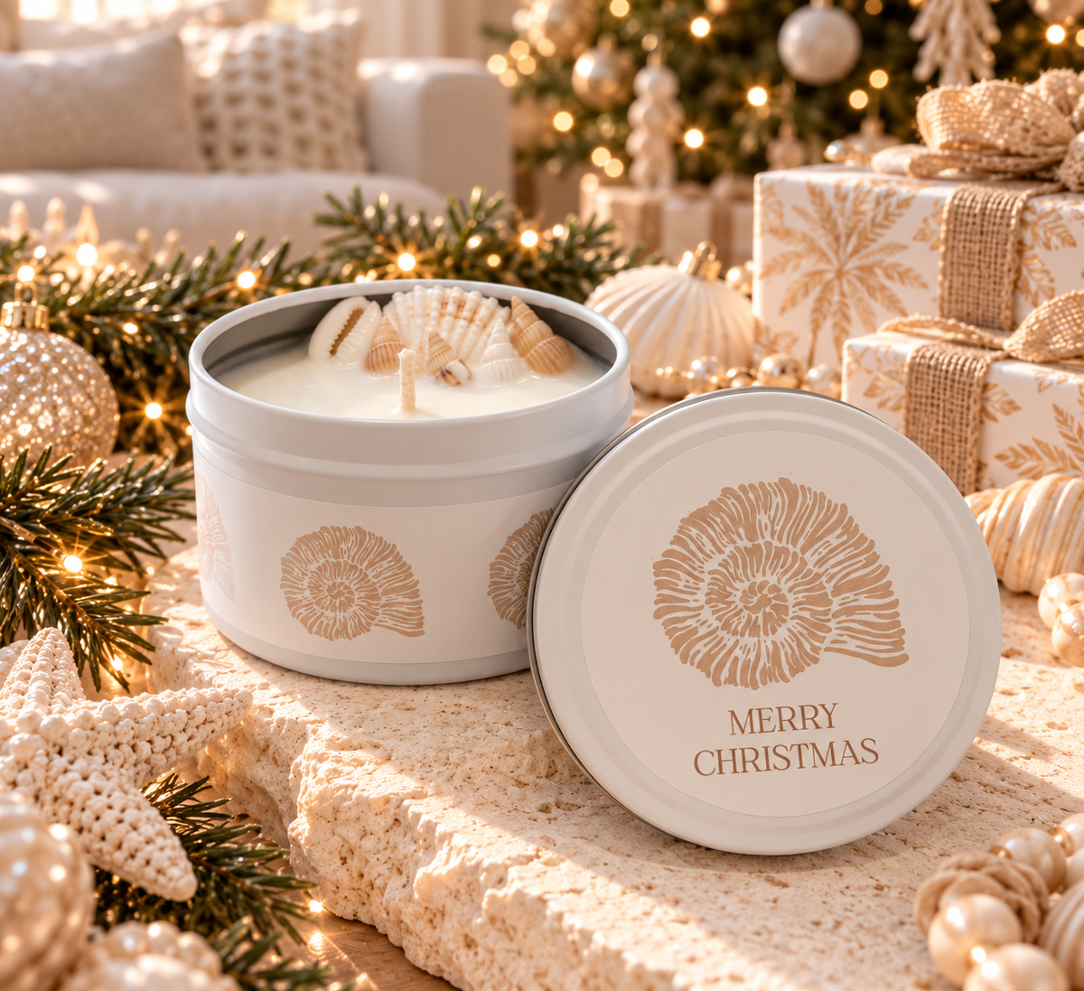 Beachside Christmas | 200 mL Tin Candle