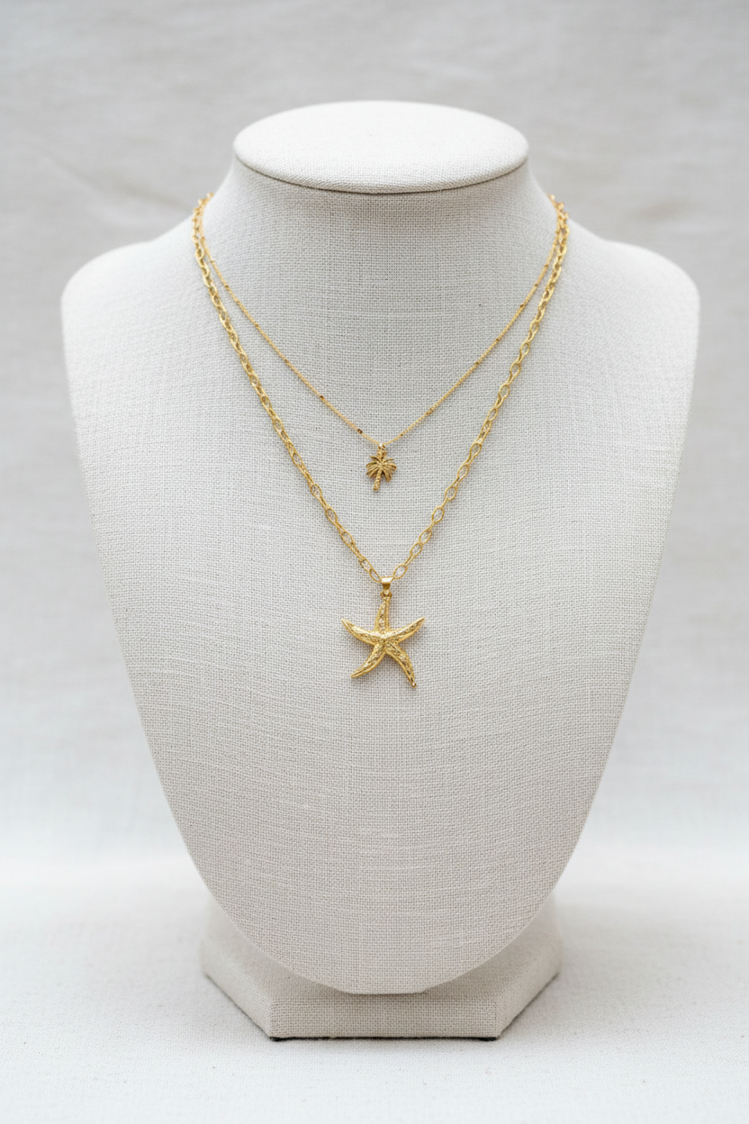 Starfish Bay Necklace | Gold