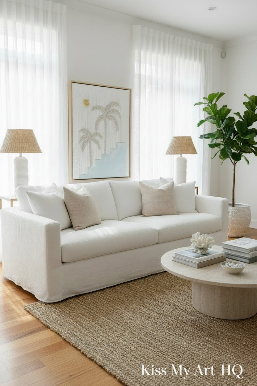 Amalfi Palms | Sand & Blue -