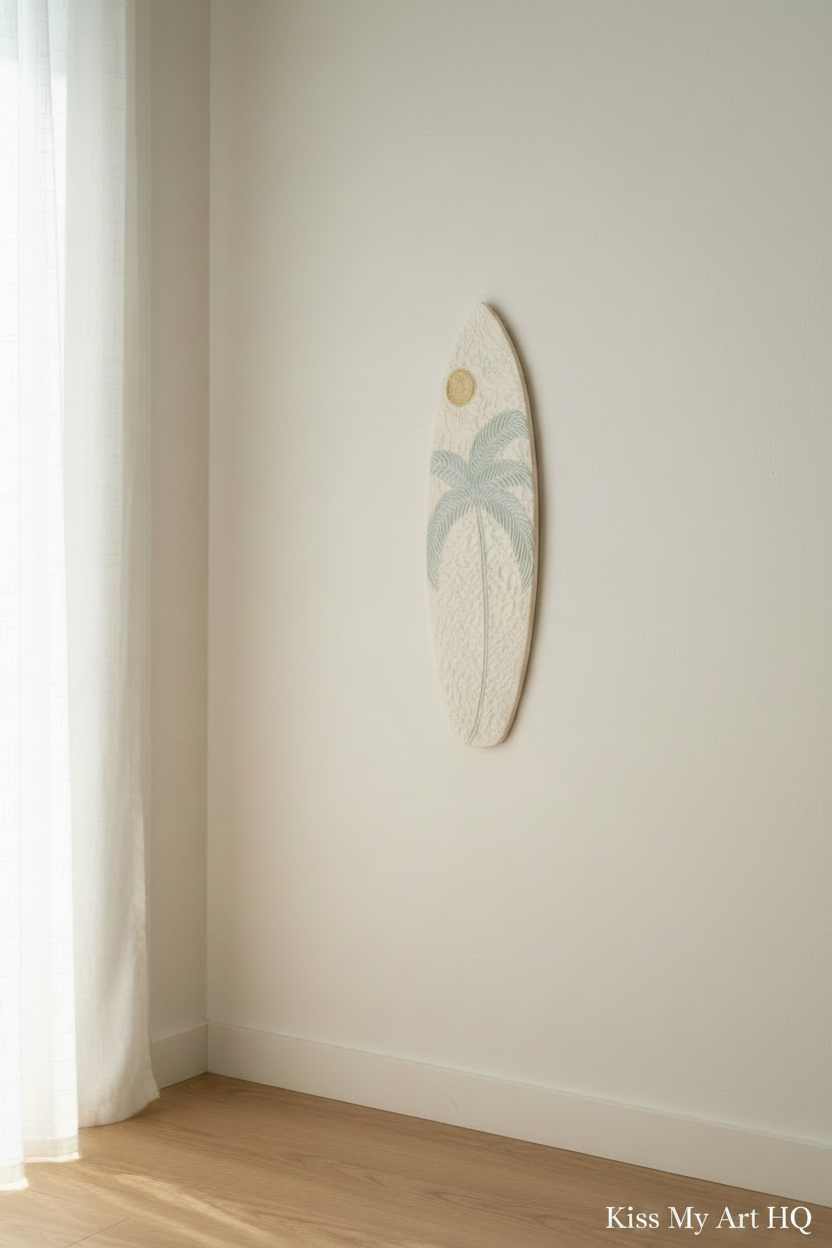 Beach Vibes | Surfboard | Powder Blue