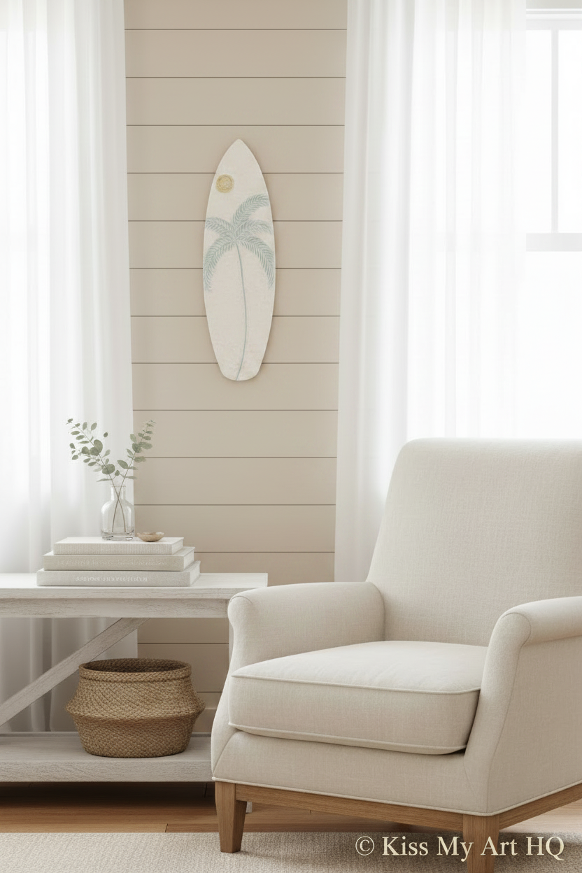 Beach Vibes | Surfboard | Powder Blue