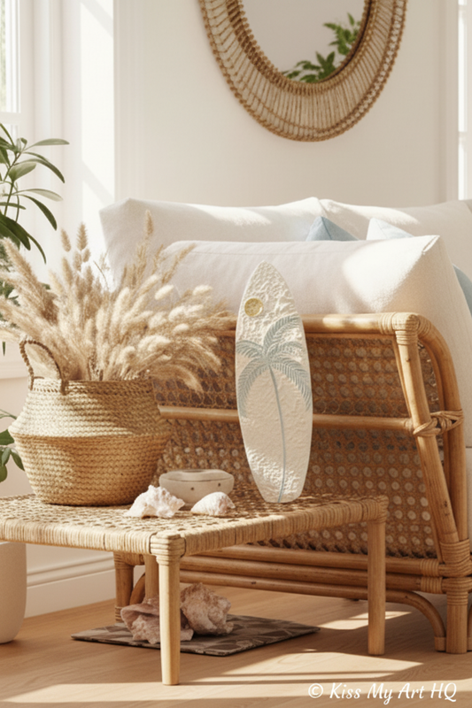 Beach Vibes | Surfboard | Powder Blue