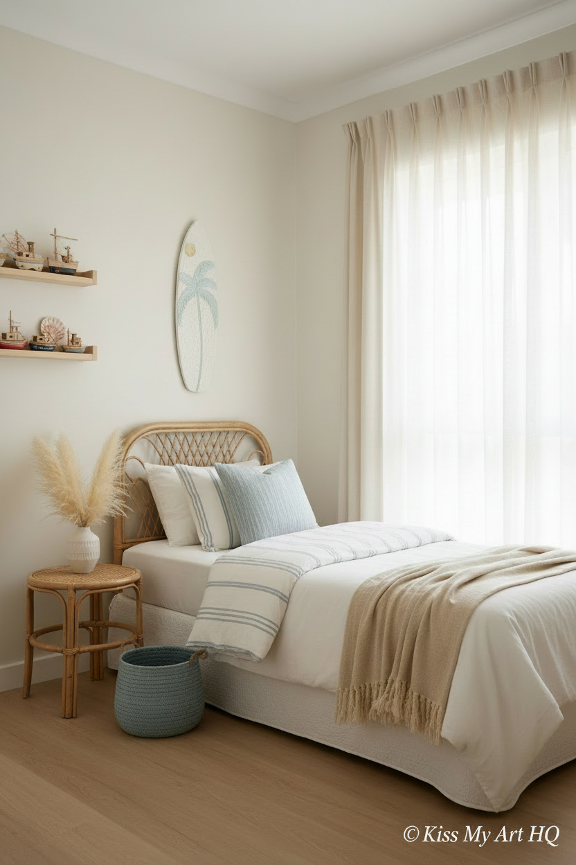 Beach Vibes | Surfboard | Powder Blue