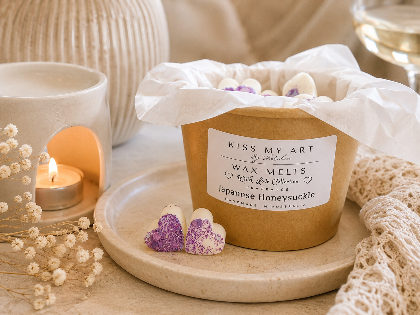 With Love Collection | Wax Melts Tub | Japanese Honeysuckle