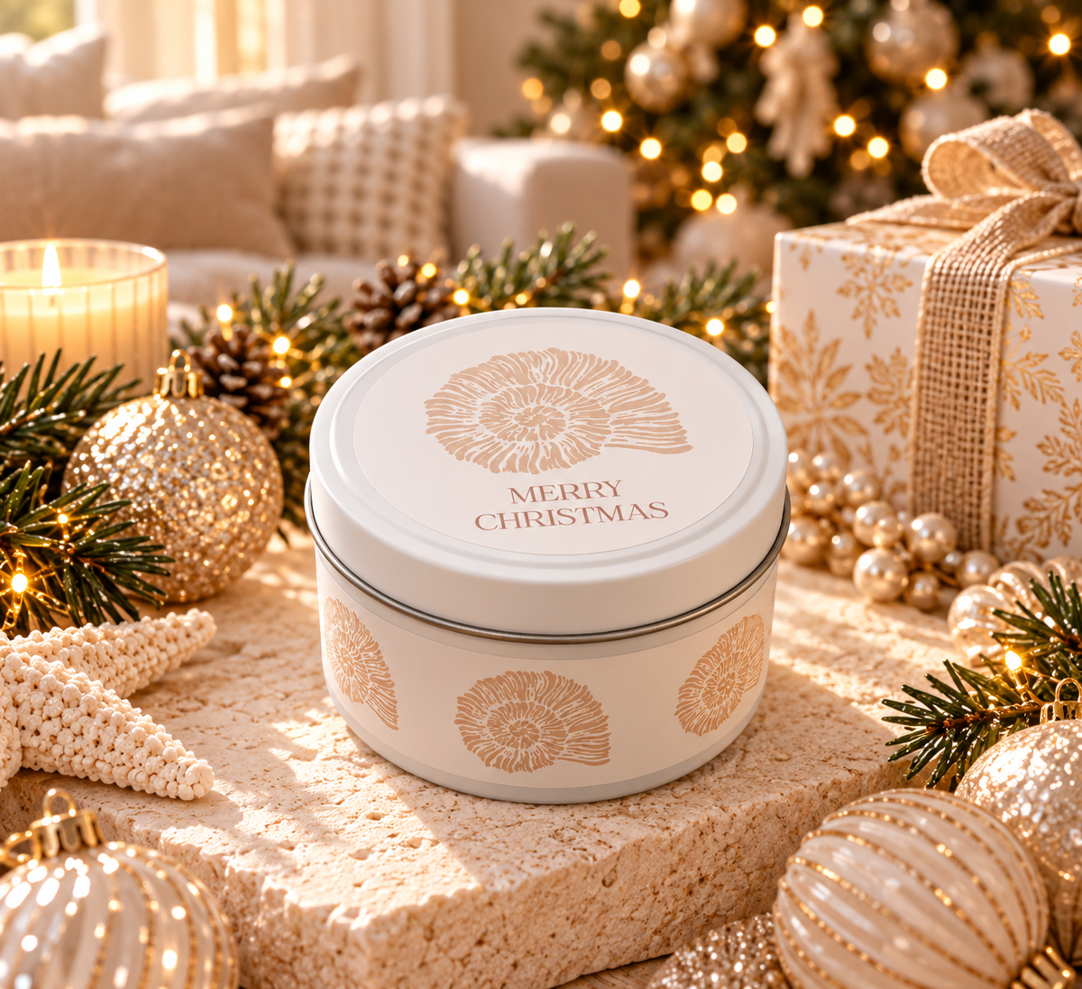 Beachside Christmas | 200 mL Tin Candle