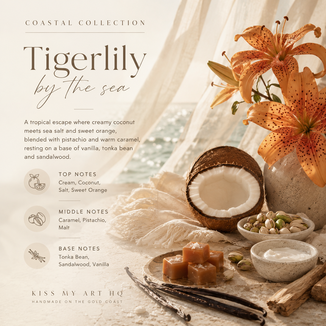 Seaside Collection | Wax Melt Tub | Tigerlily By The Sea