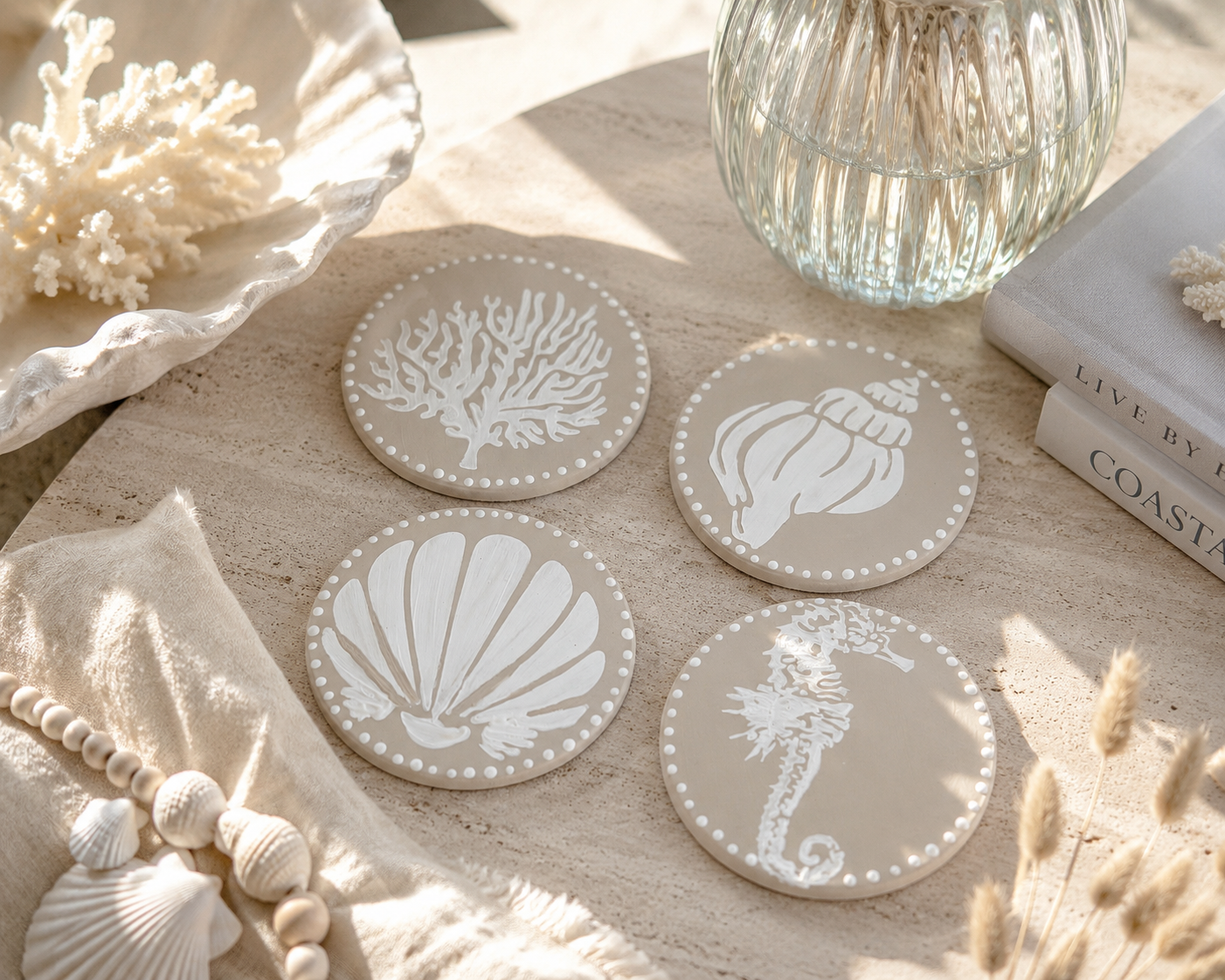 Coral Coast Coasters | Set of 4