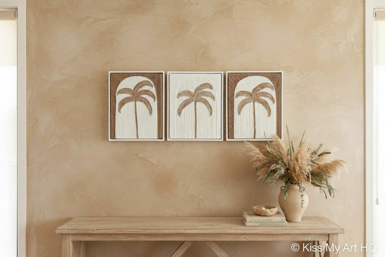 Tropical Muse Trio | Tan & White