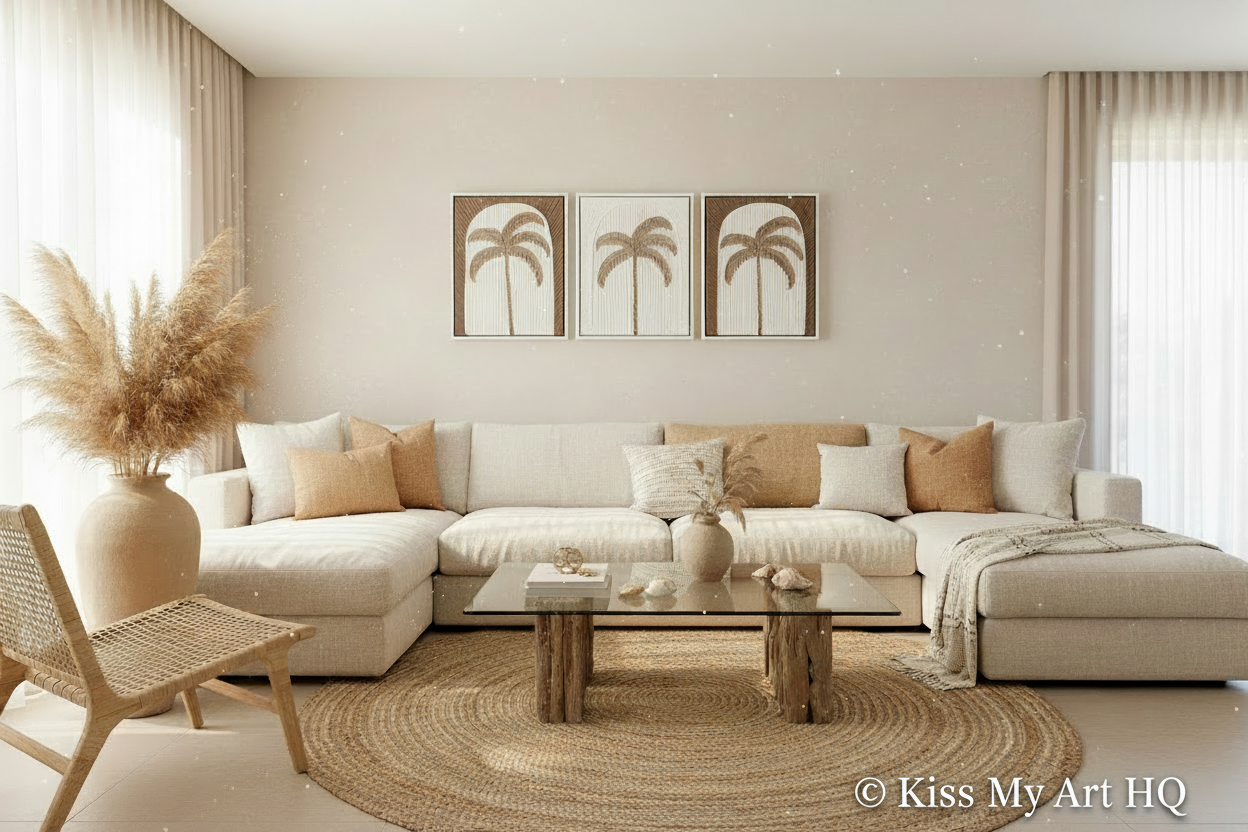 Tropical Muse Trio | Tan & White