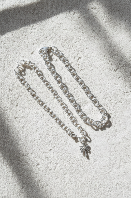 Palm Cove Bracelet Stack | Silver