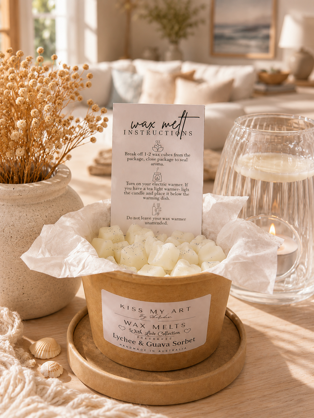 With Love Collection | Wax Melts Tub | Lychee & Guava Sorbet