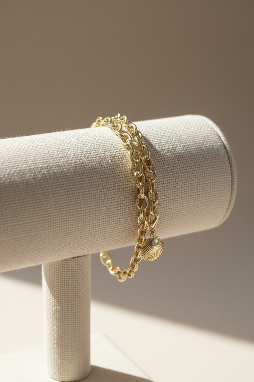 Seashell Island Bracelet | Gold