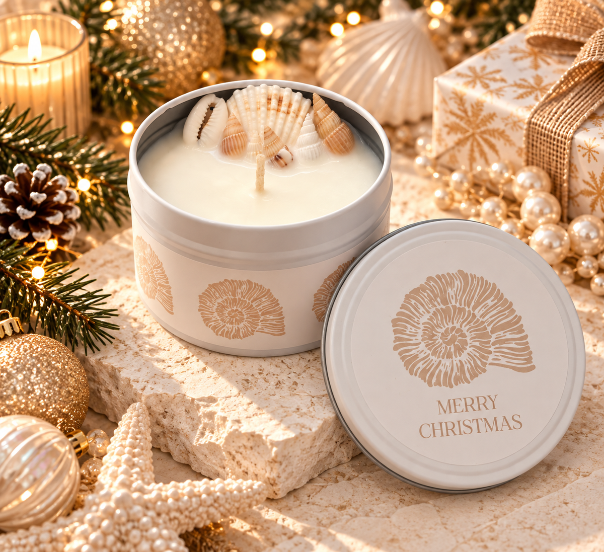 Beachside Christmas | 200 mL Tin Candle