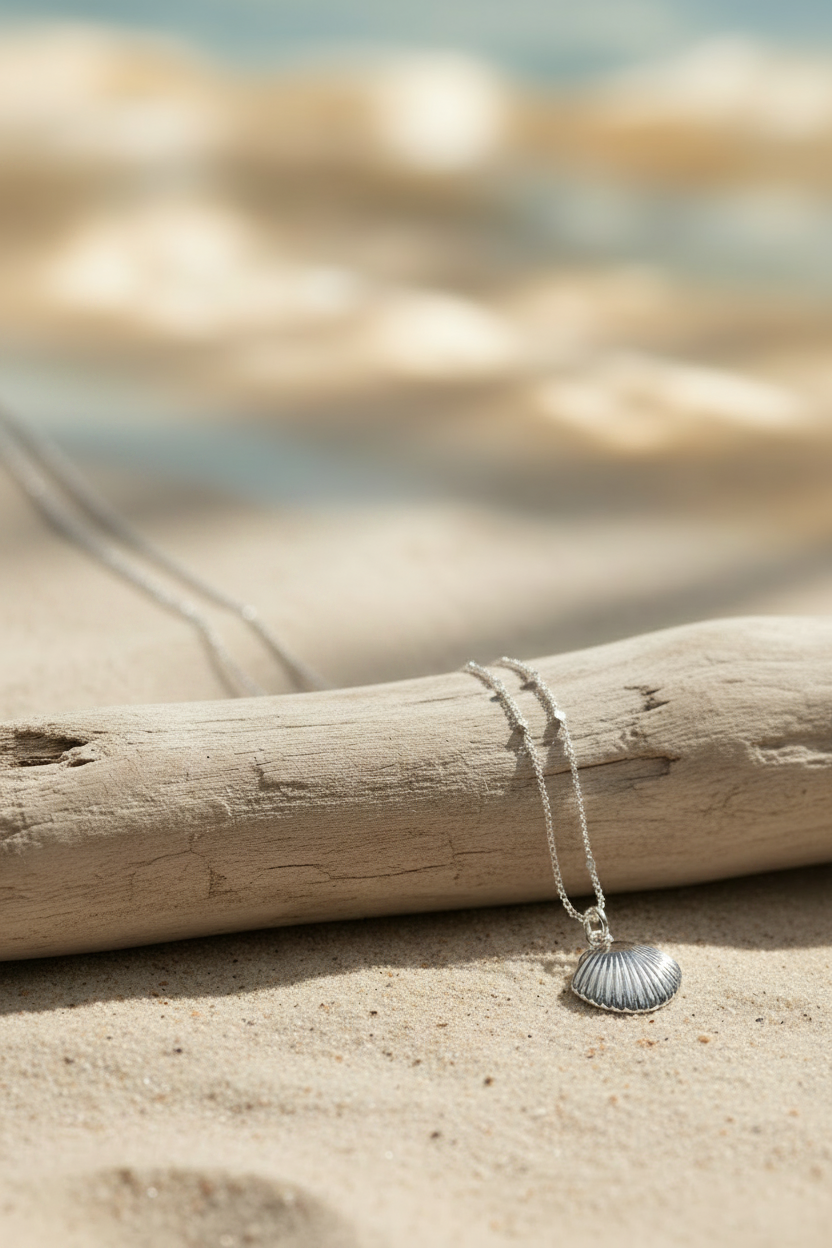 Seashell Island Necklace | Silver