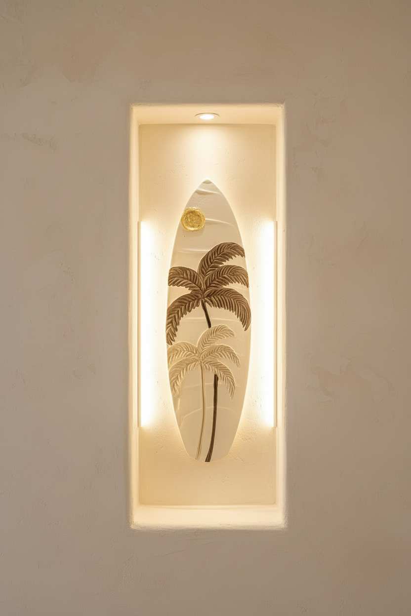 Golden Palms | Surfboard