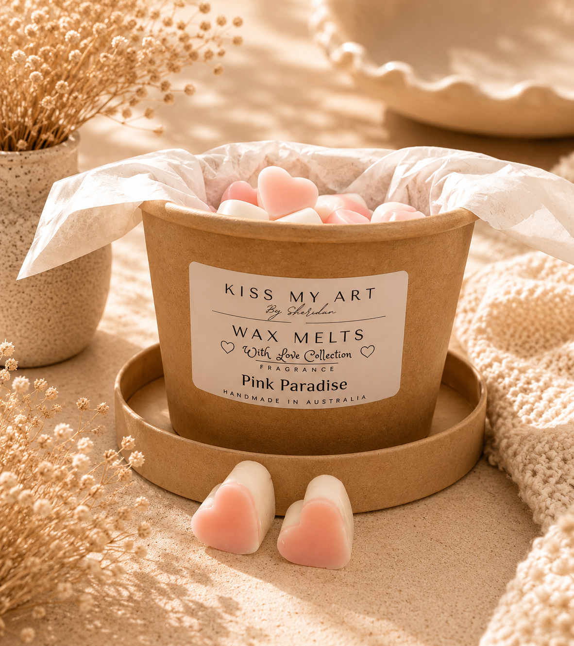 Love Collection | Wax Melts Tub | Pink Paradise