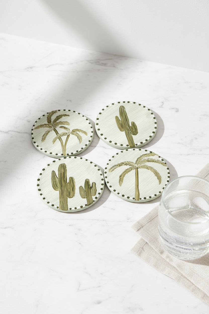 Coastal Oasis Coasters | Set of 4