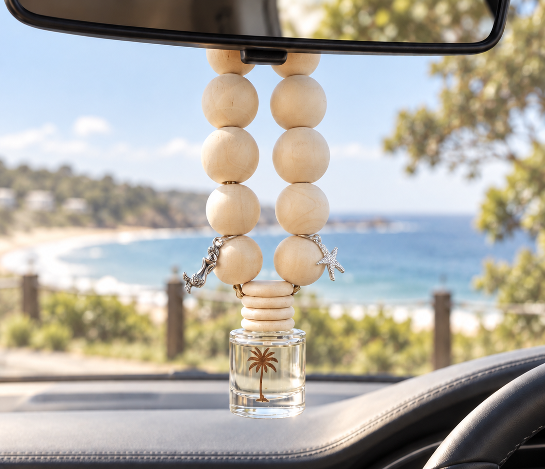 Tigerlily By The Sea | Car Diffuser | Silver Mermaid & Starfish