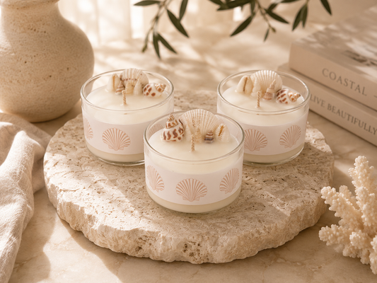 Little Seashell Kisses | Petite Candle