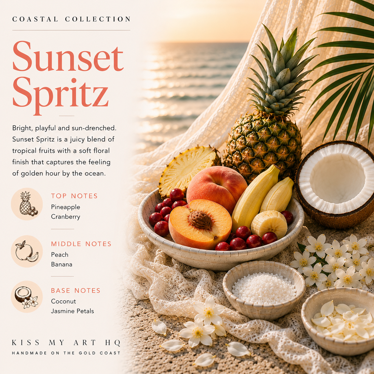 Beach Club Collection | Wax Melts Gift Box | Sunset Spritz