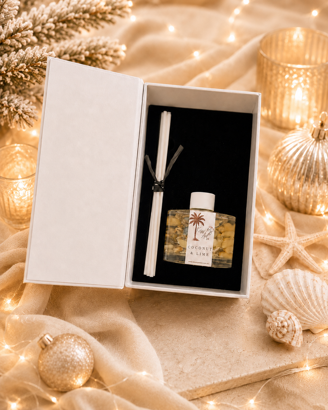 Coastal Reed Diffuser | Christmas Gift Box