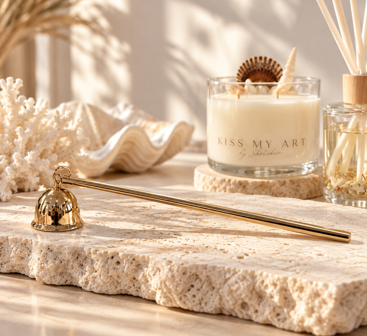 Gold Candle Snuffer