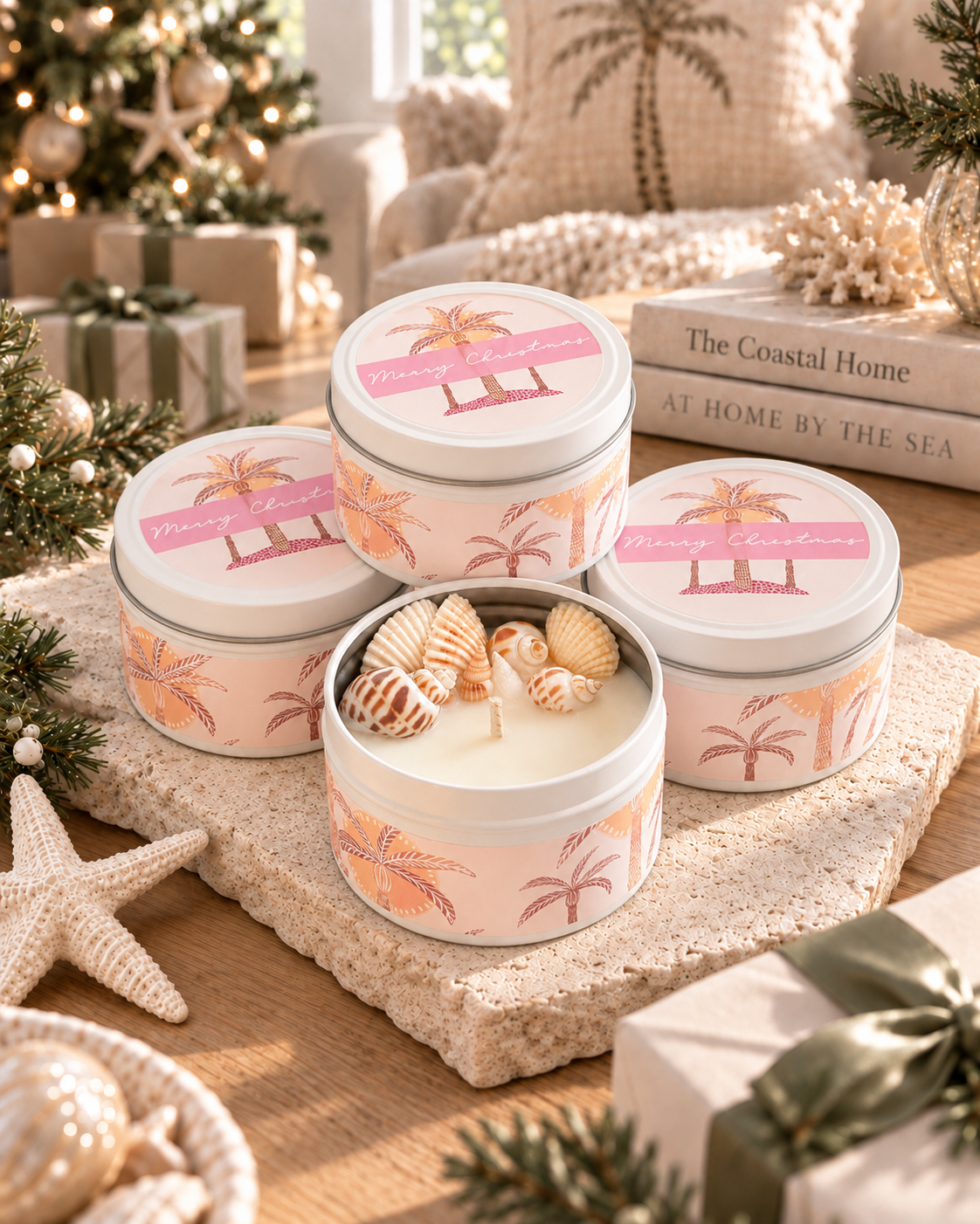 Coastal Christmas | Tin Candle