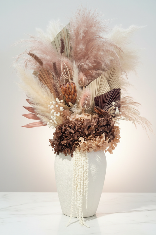 Statement Preserved Arrangement | Dusty Pink & Mocha