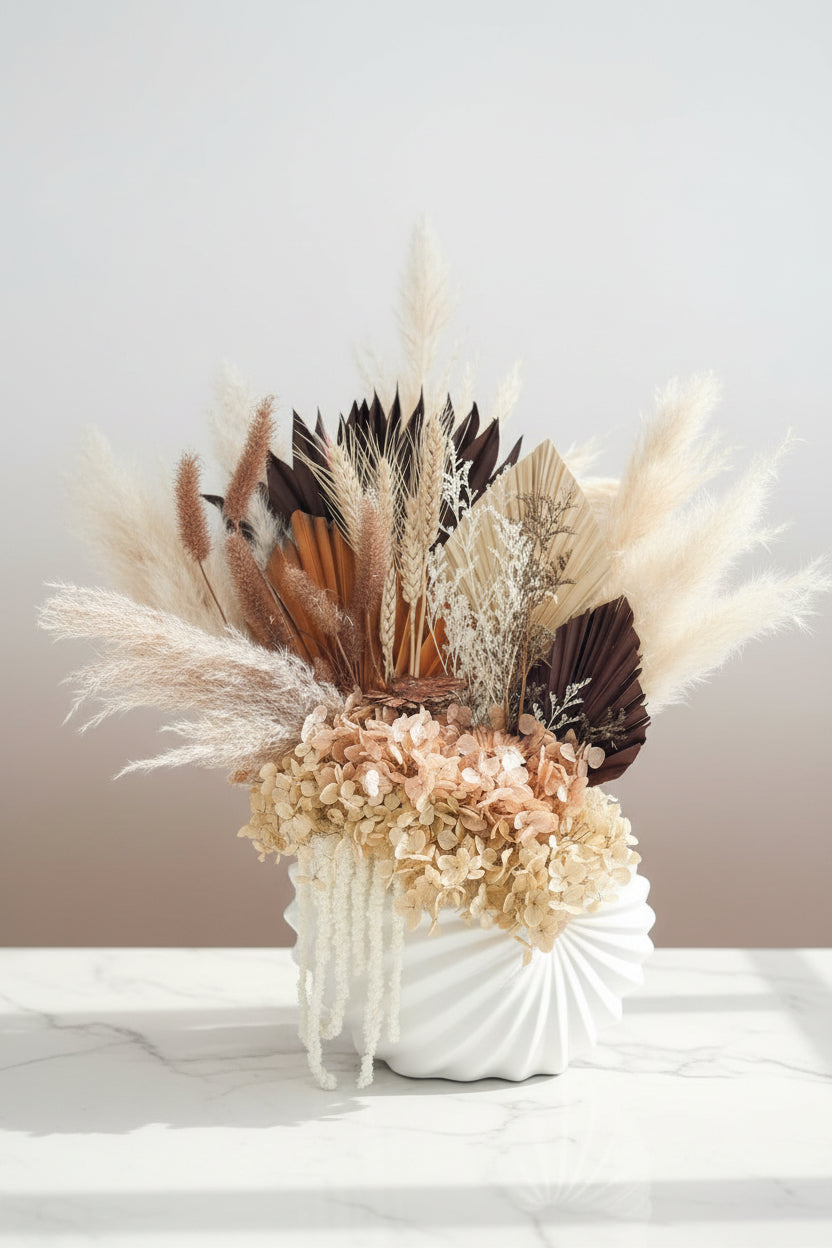 Luxe Blooms Preserved Arrangement | Creamy Neutrals