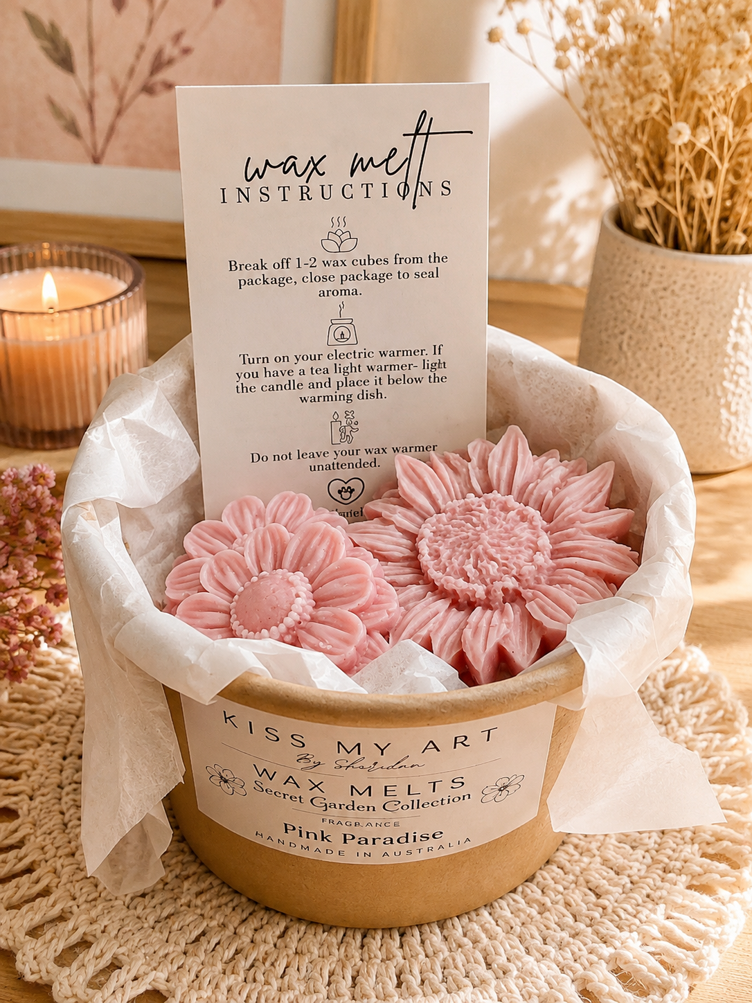 Secret Garden Collection | Wax Melts Box | Pink Paradise
