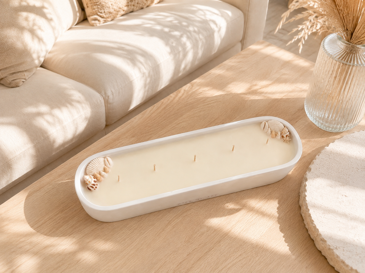 Ocean Luxe Oversized Candle | 1600ml | White