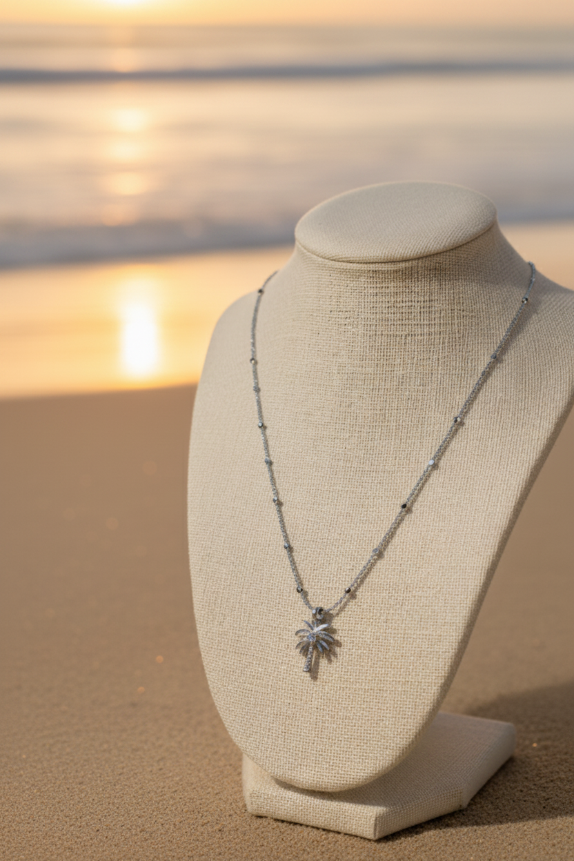 Palm Cove Necklace | Silver