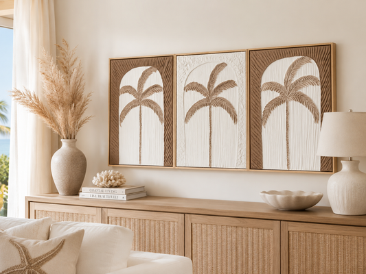 Tropical Muse Trio | Tan & White