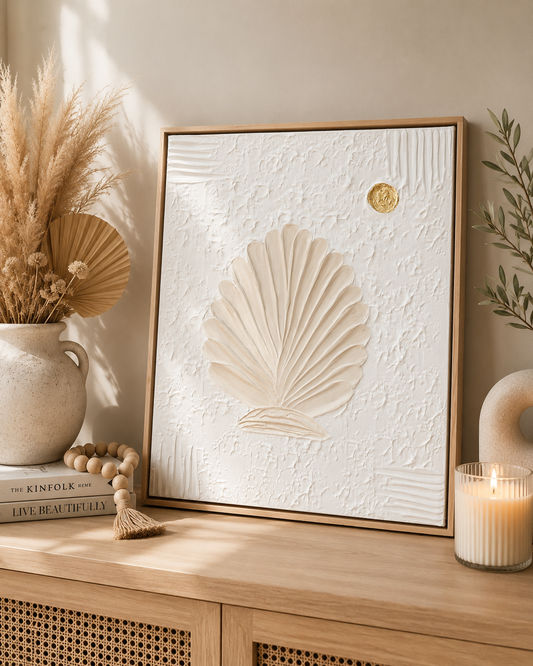 Seashell Island | 40x50cm Pine Framed