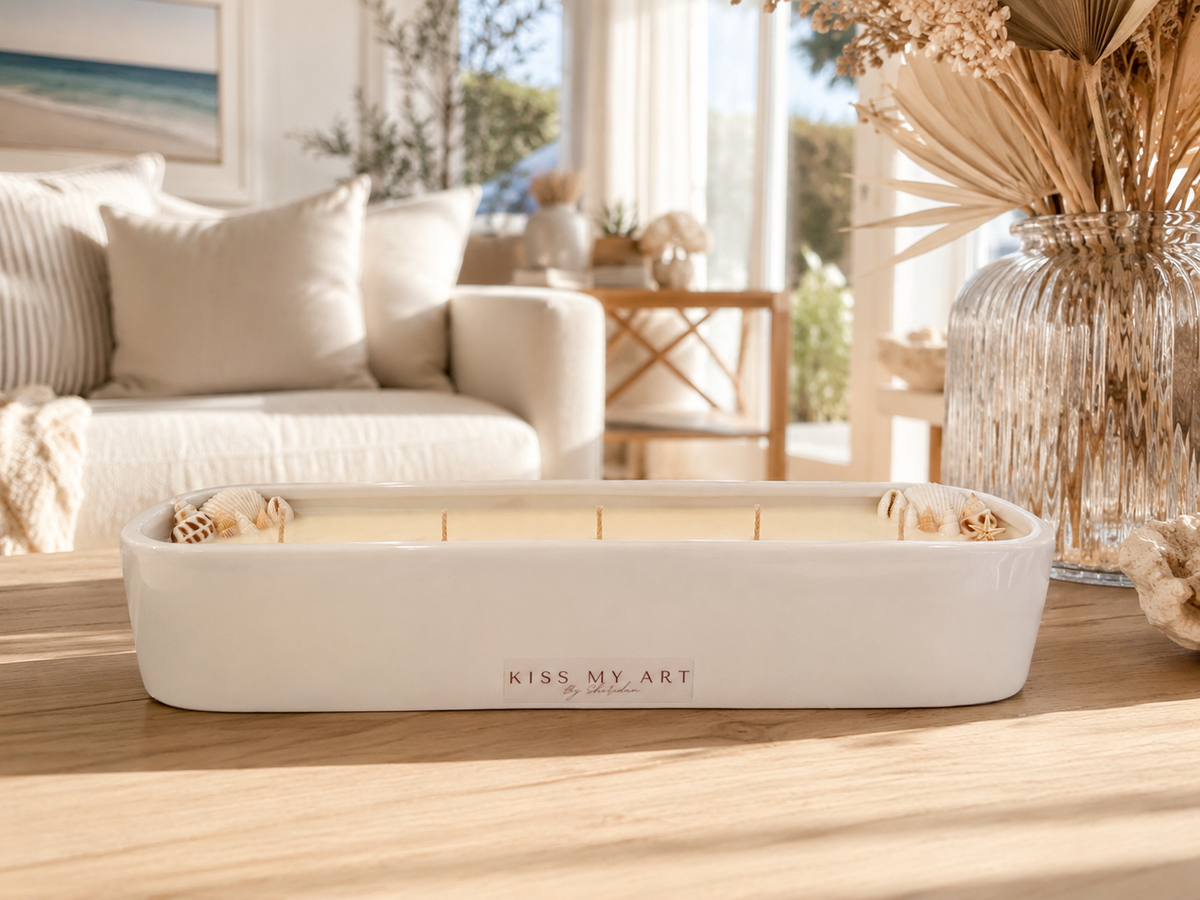 Ocean Luxe Oversized Candle | 1600ml | White